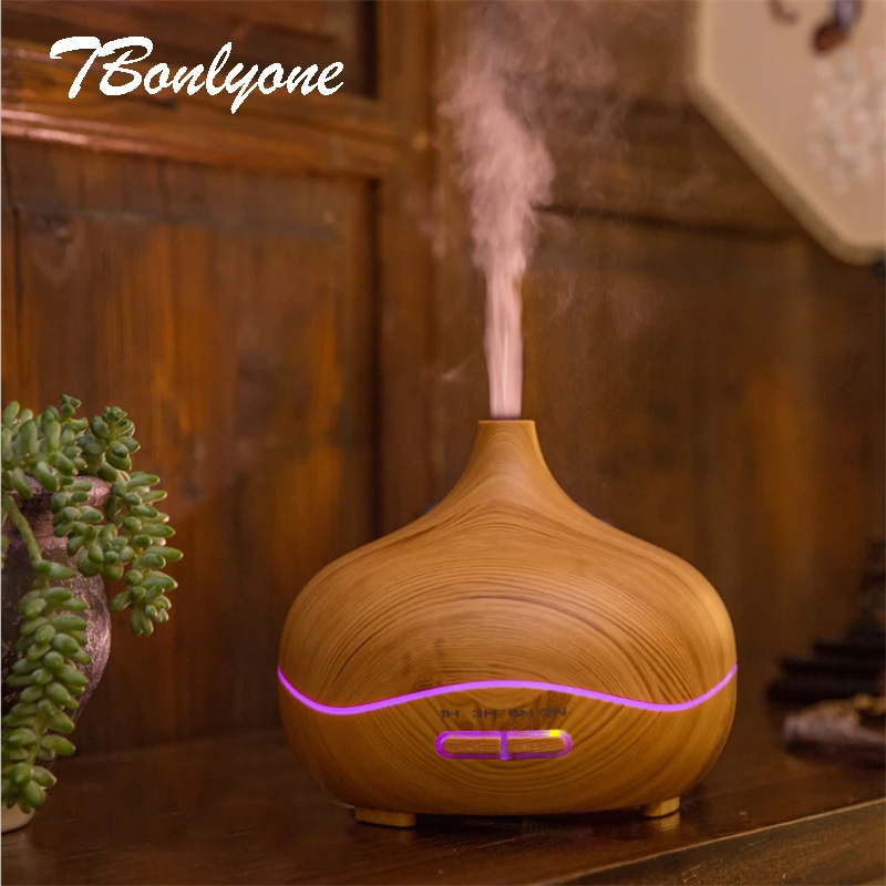 

TBonlyone 300ML Dark Wood Aroma Diffuser for Home Office Spa Yoga Aromatherapy Air Humidifier Ultrasonic Essential Oil Diffuser