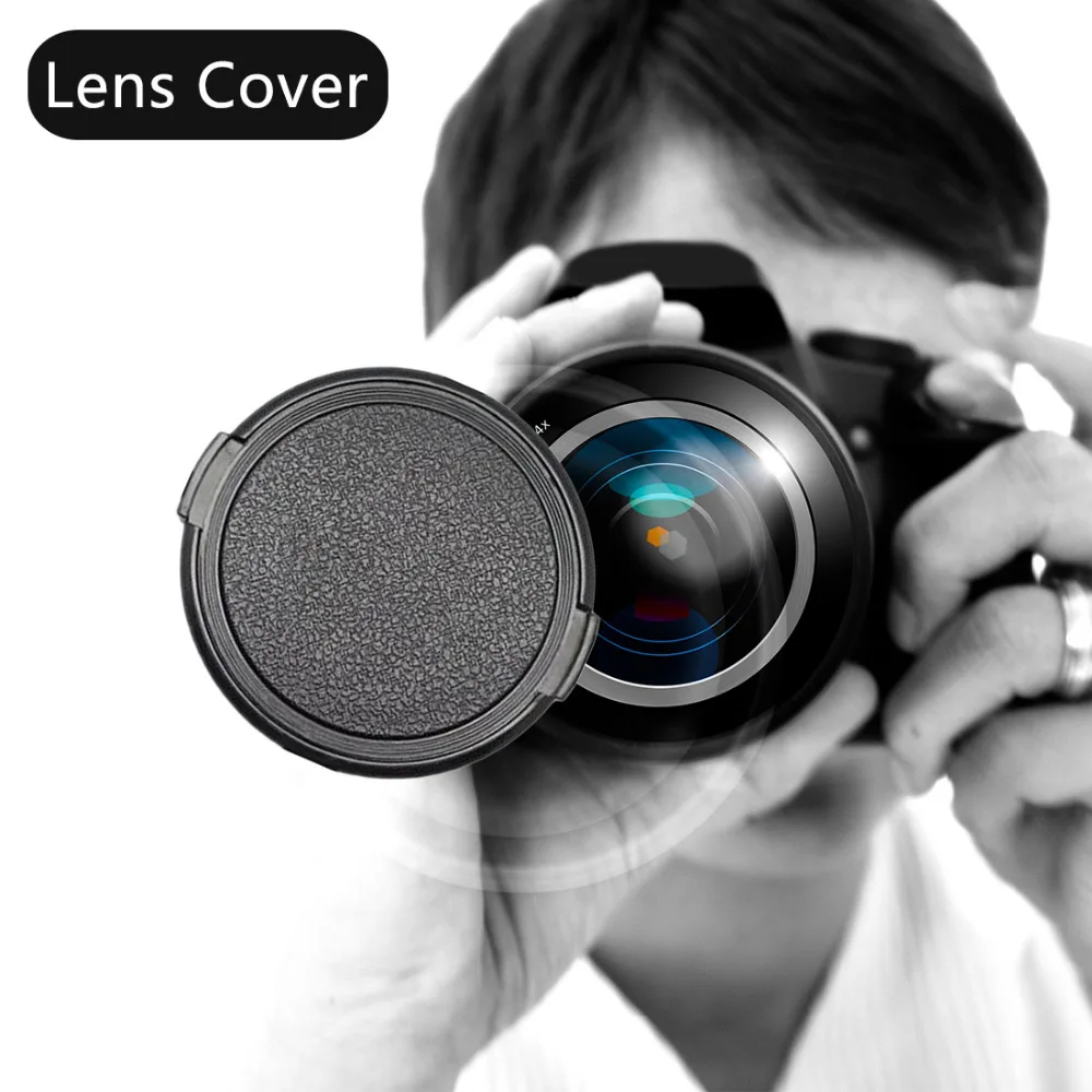 

Centechia 49 52 55 58 62 67 72 77 mm Camera Lens Cap Protection Cover Lens Front Cap for Canon Nikon Pentax DSLR Lens