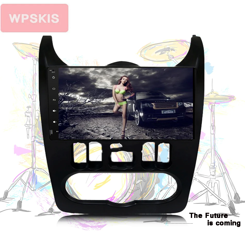 Top Octa Core 9" Android 9.0 Car DVD Player For Dacia Sandero Duster Renault Captur Lada Xray 2 Logan 2 RAM 3/4G GPS Radio Headunit 1