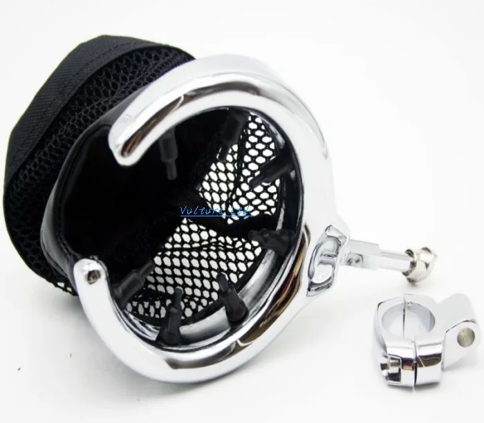 Universal Motorcycle Handlebar Cup Holder Chrome Metal Drink For Harley