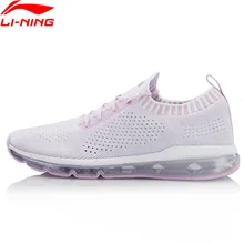 Li-Ning/женская вязаная стильная обувь BUBBLE MAX для образа жизни; спортивная обувь с подкладом; дышащие кроссовки; AGLN062 YXB173