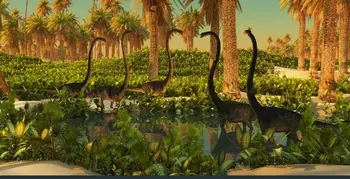 

jungle theme Omeisaurus Dinosaur photo studio background Vinyl cloth High quality Computer print wall backdrops