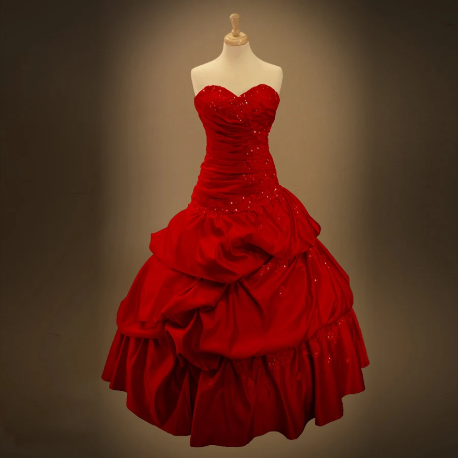 Popular Red Gothic Wedding Dress-Buy Cheap Red Gothic Wedding Dress