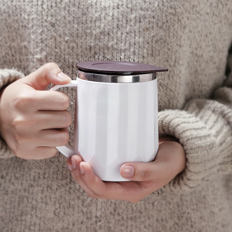 400ml stainless steel tea cup with handle office cup for tea with cover milk cup business tumbler (4)