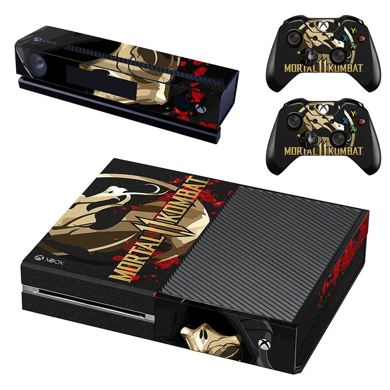 Mortal Kombat 11 кожа Xboxone наклейка vinilo adesivo pegatina наклейка s для Xbox One консоль& Kinect& два контроллера Скины - Цвет: GSTM2594