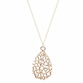 

QIAMNI Free 30PCS New Style Teardrop filigree necklace Pendant Bridesmaid jewelry Necklaces for Women Girls Wedding Necklaces