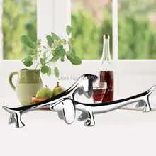 5 шт./партия, металлический держатель для палочек из нержавеющей стали, серебряная форма для собак, подарок для украшения