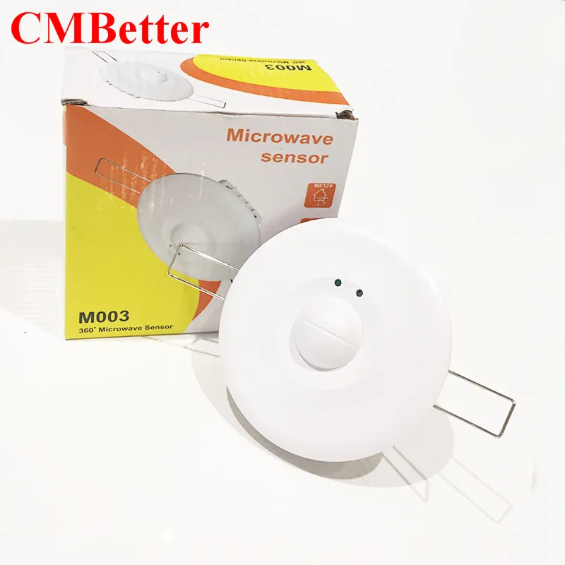 

CMBetter Free shopping 220V 360 degree Microwave Sensor Light Switch Induction Microwave Motion radar Sensor Switch 1200w