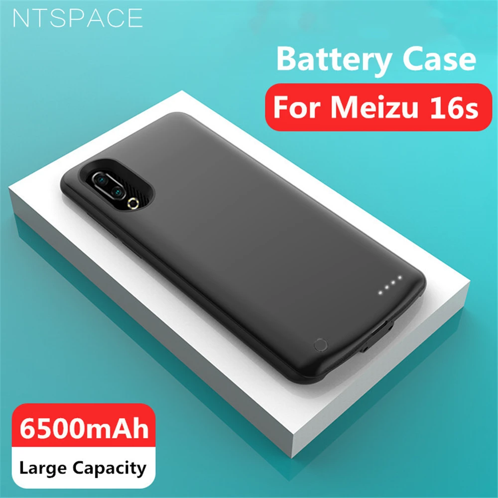 Чехол с зарядным устройством NTSPACE для MEIZU 16s чехол портативным аккумулятором 6500