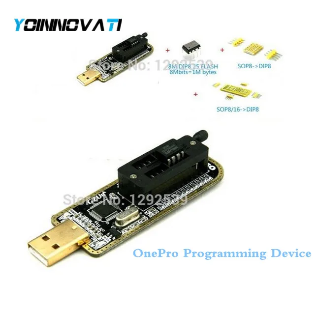 

Promote sales! OnePro Programming Device Programmer USB Mainboard Multi-fonction BIOS SPI FLASH 24 25 OTP Writer FREE SHIPPING