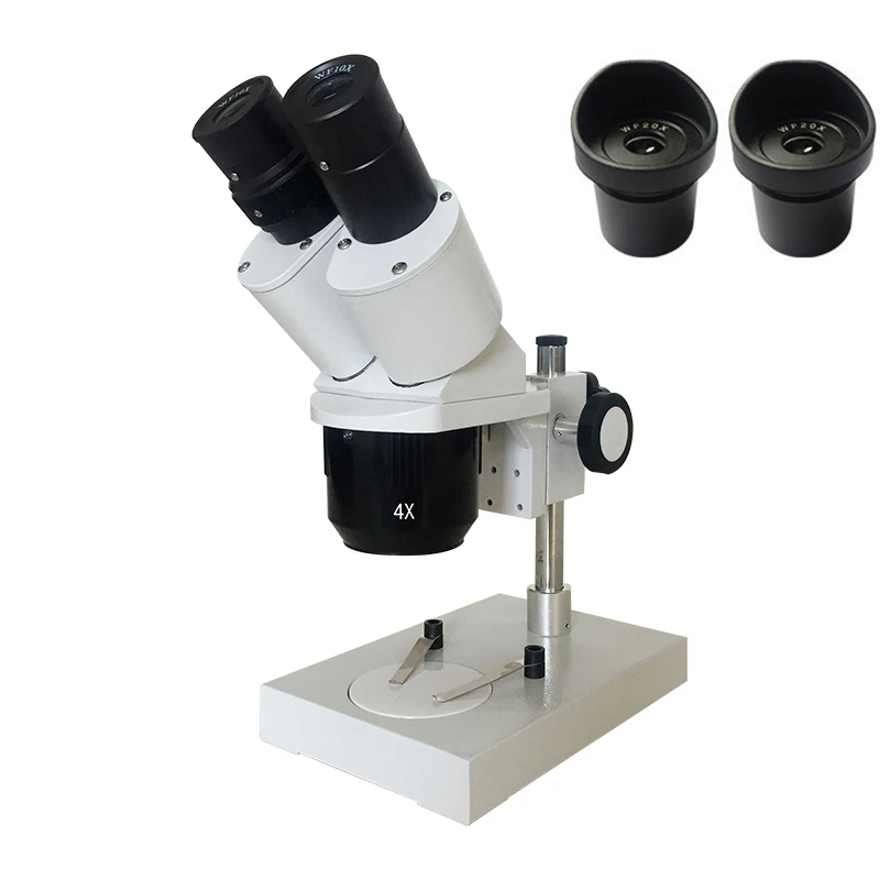 

20x 40x 80x Industrial Stereo Microscope Soldering Repairing Tool with WF10x WF20x Eyepiece Mobile Phone Repair PCB Inspection