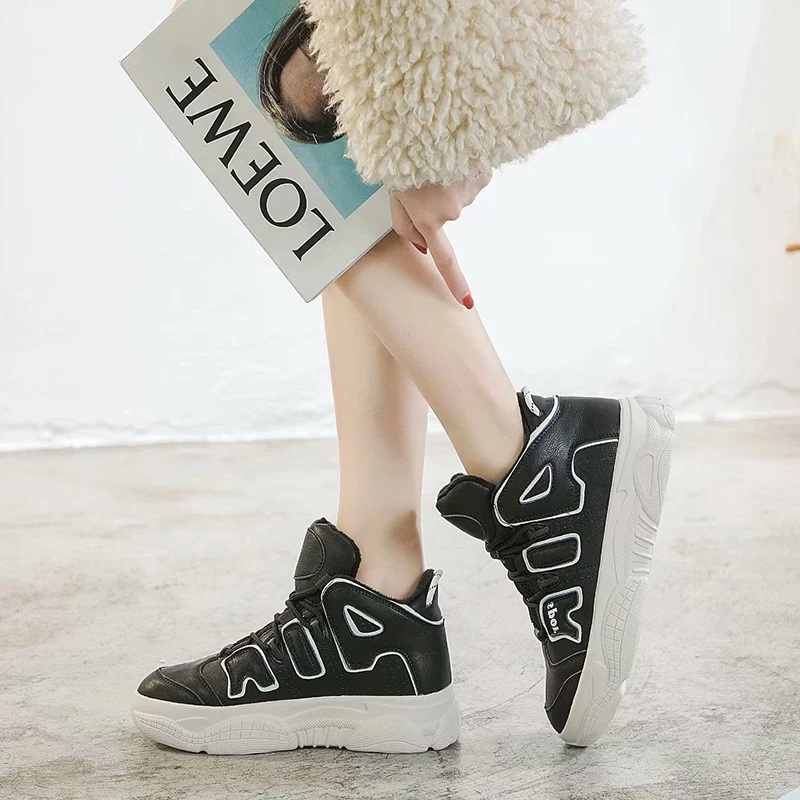 Dumoo Autumn/Winter Sneakers Shoes Women Lady Casual Shoes Warm Short ...