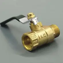 Латунный шаровой клапан 3/" BSP Женская резьба поворачивается до 3/4" BSP Мужская резьба с рычажной ручкой для воды, газа, масла