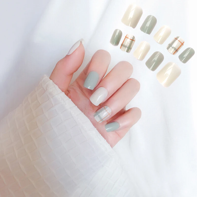 HOT 24pcs Full Cover Matte False Nail Tips Sharp Pointed Soft Fake Stiletto Nails Pure False Nails With Glue