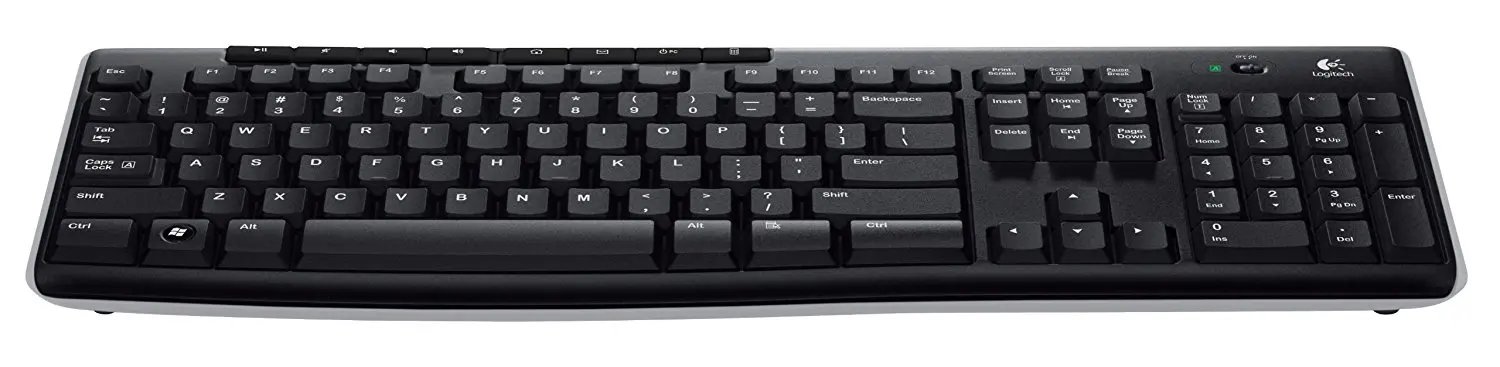 Беспроводная клавиатура Logitech K270 с широким диапазоном беспроводной|Клавиатуры| |