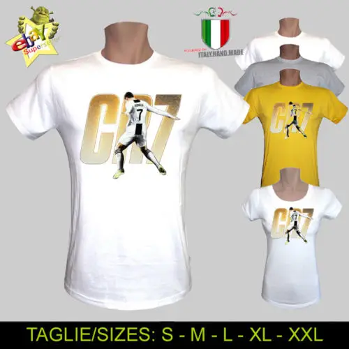 

T-SHIRT CRISTIANO RONALDO CR7 CALCIO JUVE TEAM CLUB UOMO DONNA BAMBINO Cool Casual pride t shirt men Unisex Fashion tshirt