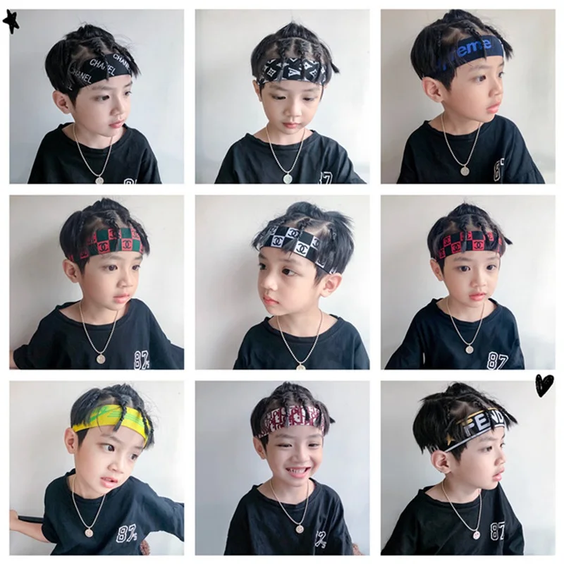 

Kids Sport Headband Anti-slip Elastic Sweatband Children Girls Boy Running Biking Headscarf Outdoor Sport Headbands Women Yoga