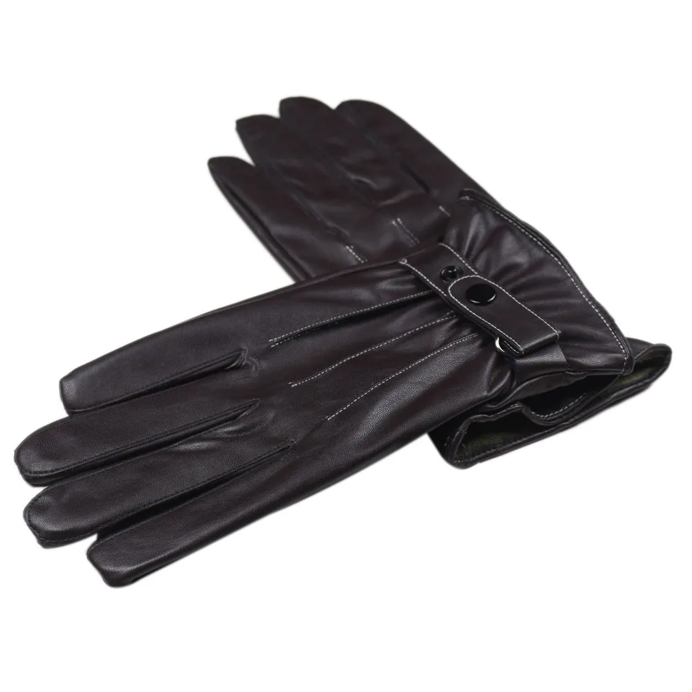 1 пара Для женщин мужские роскошный кожаный зимний супер вождения Теплый Лыжный Отдых перчатки кашемир полный палец перчатки o10 oc4
