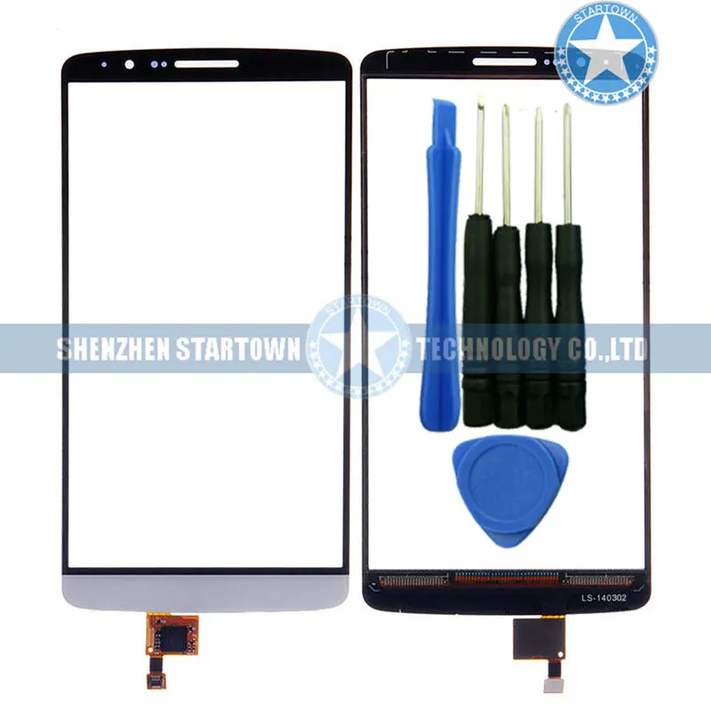 Сенсорный экран планшета Стекло Панель Замена для LG Optimus G3 D850 D855 D851 LS990 VS985 с Toold белый Цвет
