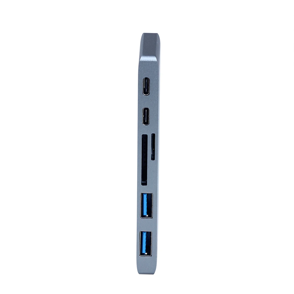 Usb type C 3,1 концентратор до 4 K адаптер Thunderbolt3 подключающийся аппаратный ключ комбинированный SD TF слот для карт с type C Charing для MacBook Pro