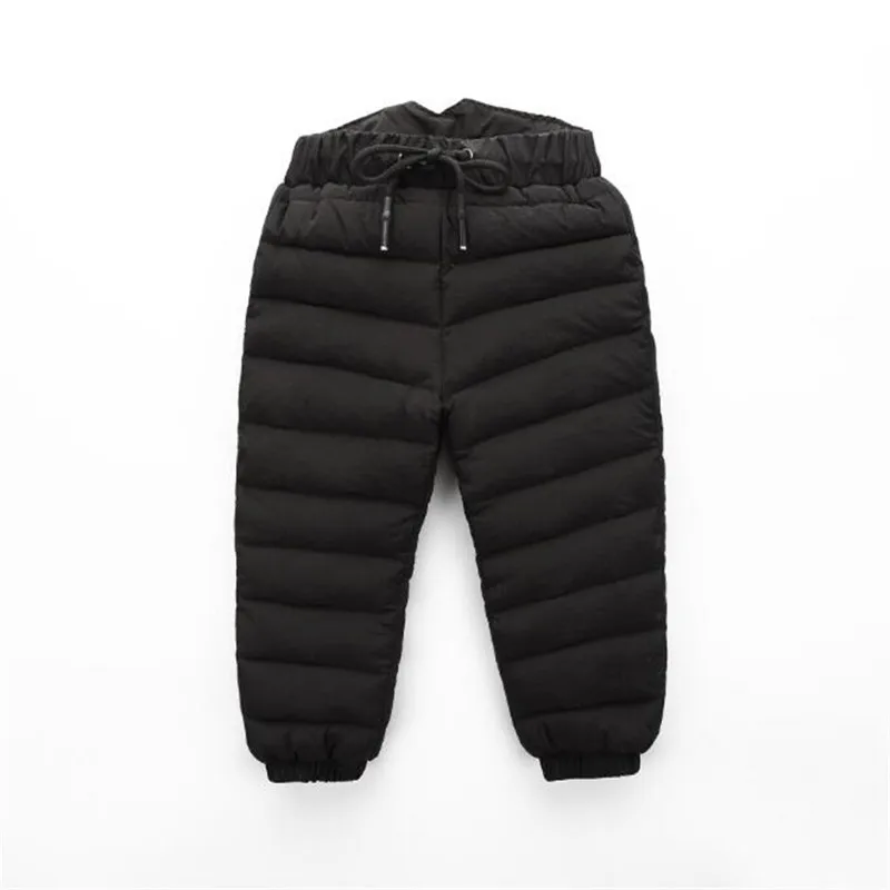 

Winter Windproof Waterproof Thick Down Pants for Girls Boys Trousers Thicken Warm Down Kids Trousers Children Pants Clothing