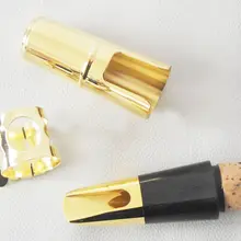 Проф. Золотой платированный кларнет металлический мундштук MPC богатый звук+ Лигатура+ крышка