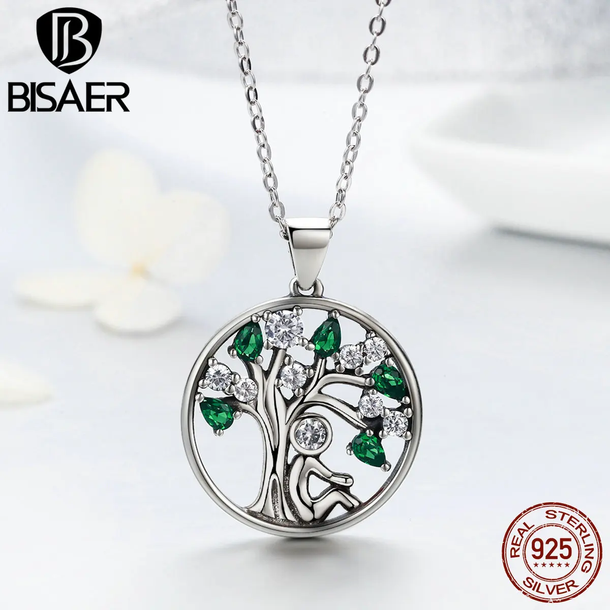 Подвеска Дерево жизни из серебра 925 пробы с фианитом|tree of life|fashion jewelryjewelry fashion |