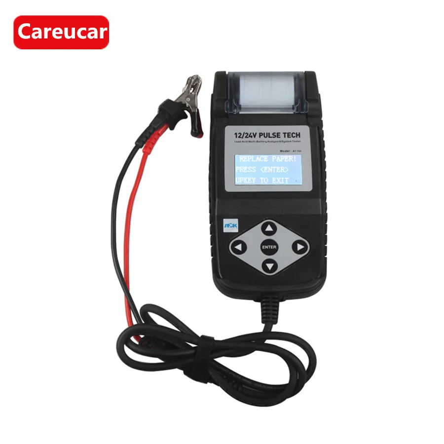 

BT750 Battery Tester 12/24V Automotive Battery Analyzer with Printer BT750