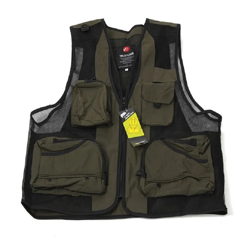 Fishing Vests for Outdoor Sport Camping Fishing Boating Breathable Quick Dry Vest with Bags