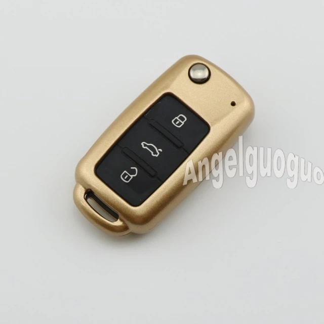 

3Button Car Remote Key Holder Case Cover Protect Shell Fob Fit for Volkswagen NEW LAVIDA Bora Sagitar Polo Golf 6 Passat Tiguan