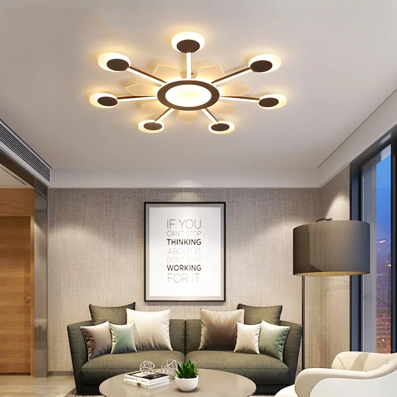 

VEIHAO Acrylic modern LED ceiling lamp living room bedroom dining room corridor ceiling lamp Lustre home lighting AC85-260V