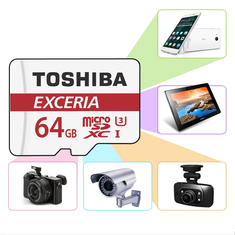 TOSHIBA SDHC Карты Памяти 16 Г 32 Г 64 Г 128 Г U3 SDXC Micro SD класс 10 Micro SD UHS TF Trans Flash Microsd Карты Макс ДО 90 МБ/с