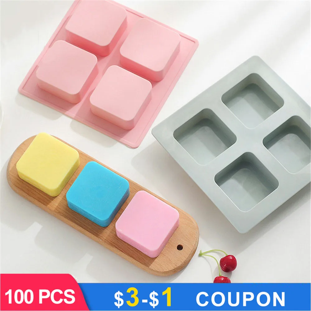 

3D Square Silicone Chocolate Mold Fondant Cake Decorating Tools DIY Handmade Soap Ice Cube Molds Kitchen Accessories For Baking