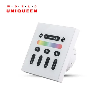 

AC100~240V 2.4G 4-Zone RF RGBW LED Wall Switch Smart Touch Panel Remote Controller for Milight Series RGBW LED Strip Light Bulbs