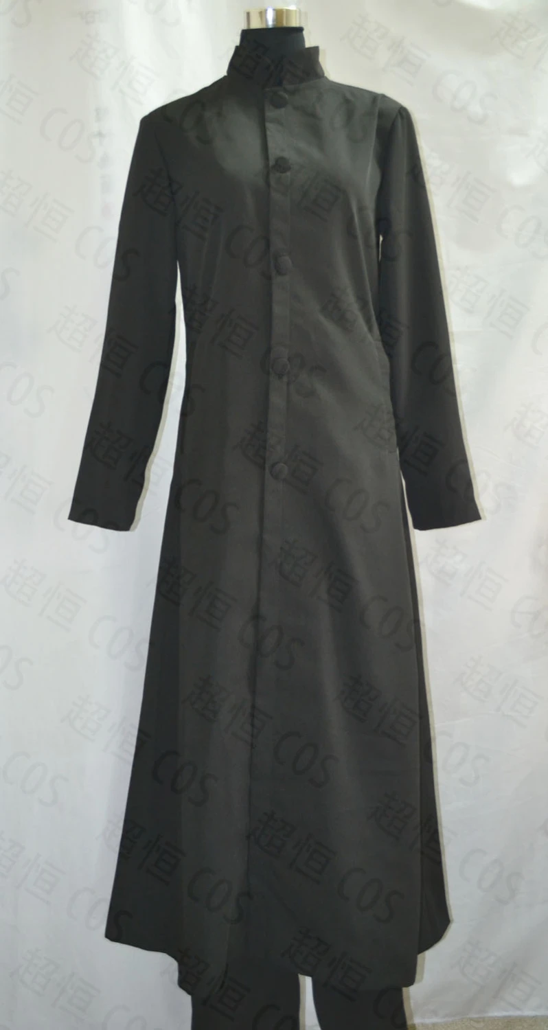 をマトリックスネオウールトレンチコートコスプレ衣装黒ロングジャケットとパンツハロウィンパーティードレス Cosplay Costume Matrix Neothe Matrix Aliexpress