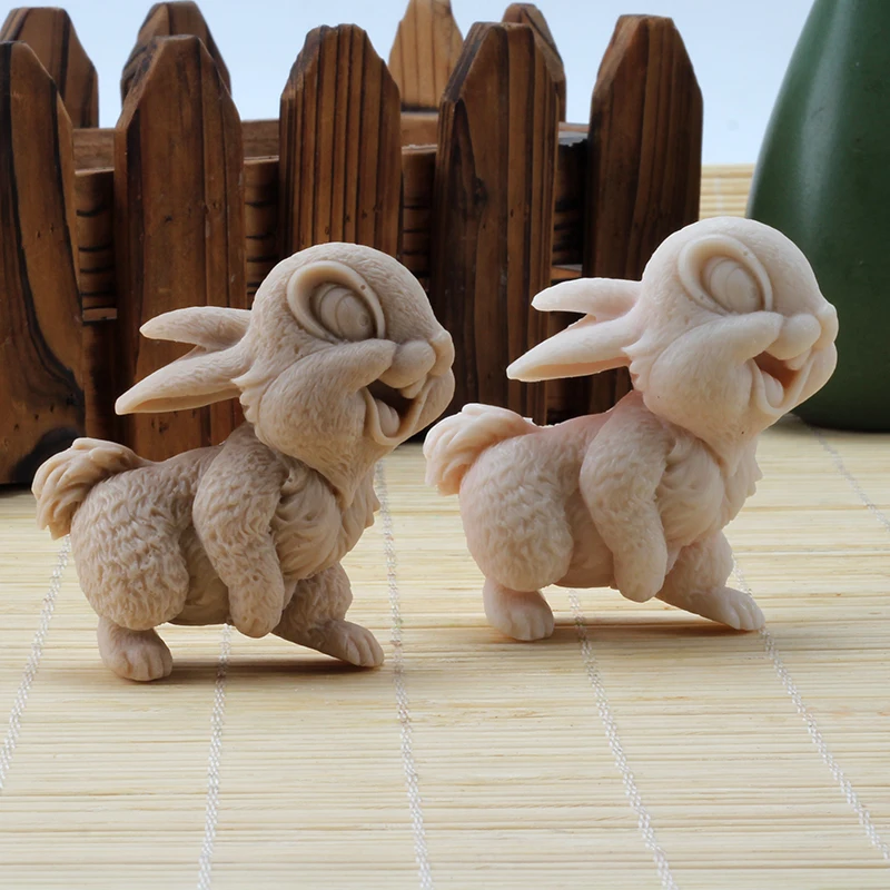 Silicone Soap Mold Rabbit Resin Mould Handmade Bunny Candle Soap Making Supplies Easter Home Decor Boowan Nicole silicone mold soap molds