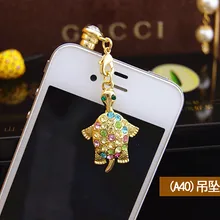 Милый мультяшный цветной камень Черепаха от пыли разъем для Iphone6 6s для samsung S6 для Xiaomi Meizu и все 3,5 мм разъем для наушников