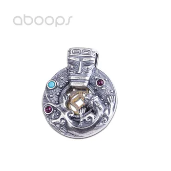 

Two Tone 999 Sterling Silver Animal Pendant for Men Women Free Shipping