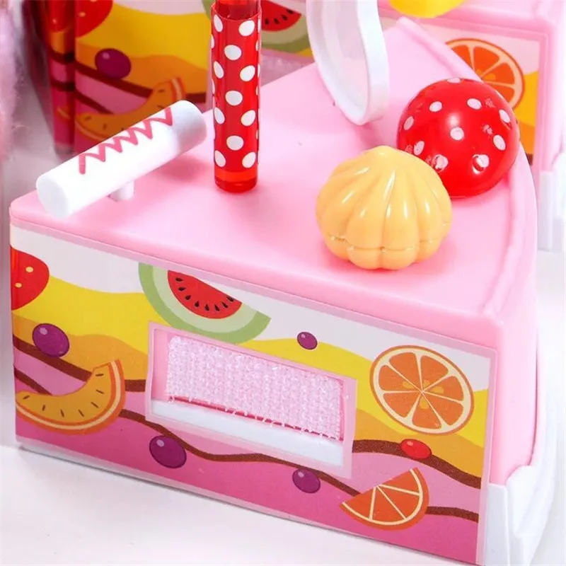 37 шт ролевая игра Кухня игрушка моделирования с днем рождения фруктовый торт образования Набор для творчества Игрушки для мальчиков и девочек Подарки