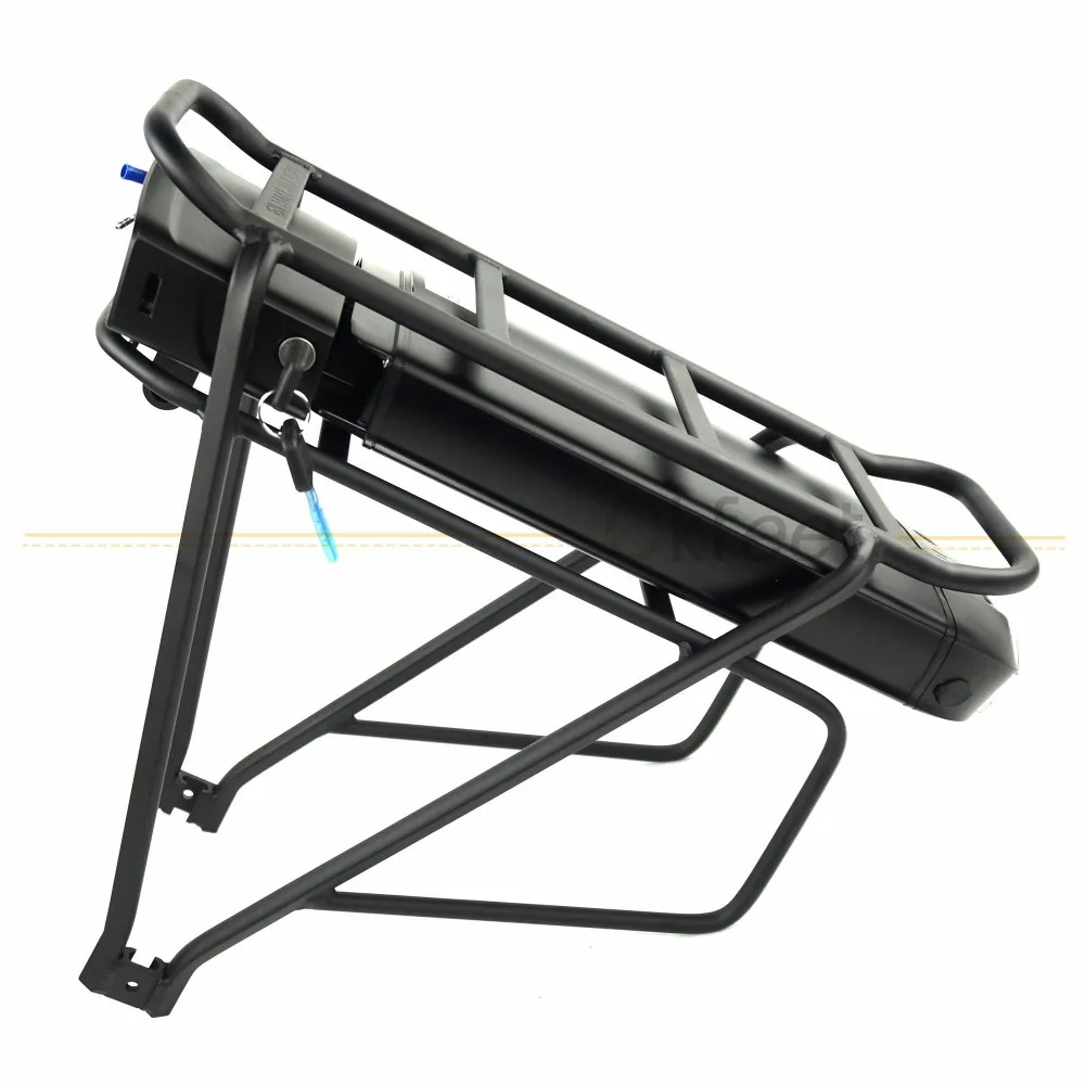 Discount Okfeet Powerful Bateria 36V 48V 13Ah 16Ah Rear Rack Battery for Bafang  eBike Battery + Double Layer Luggage 17