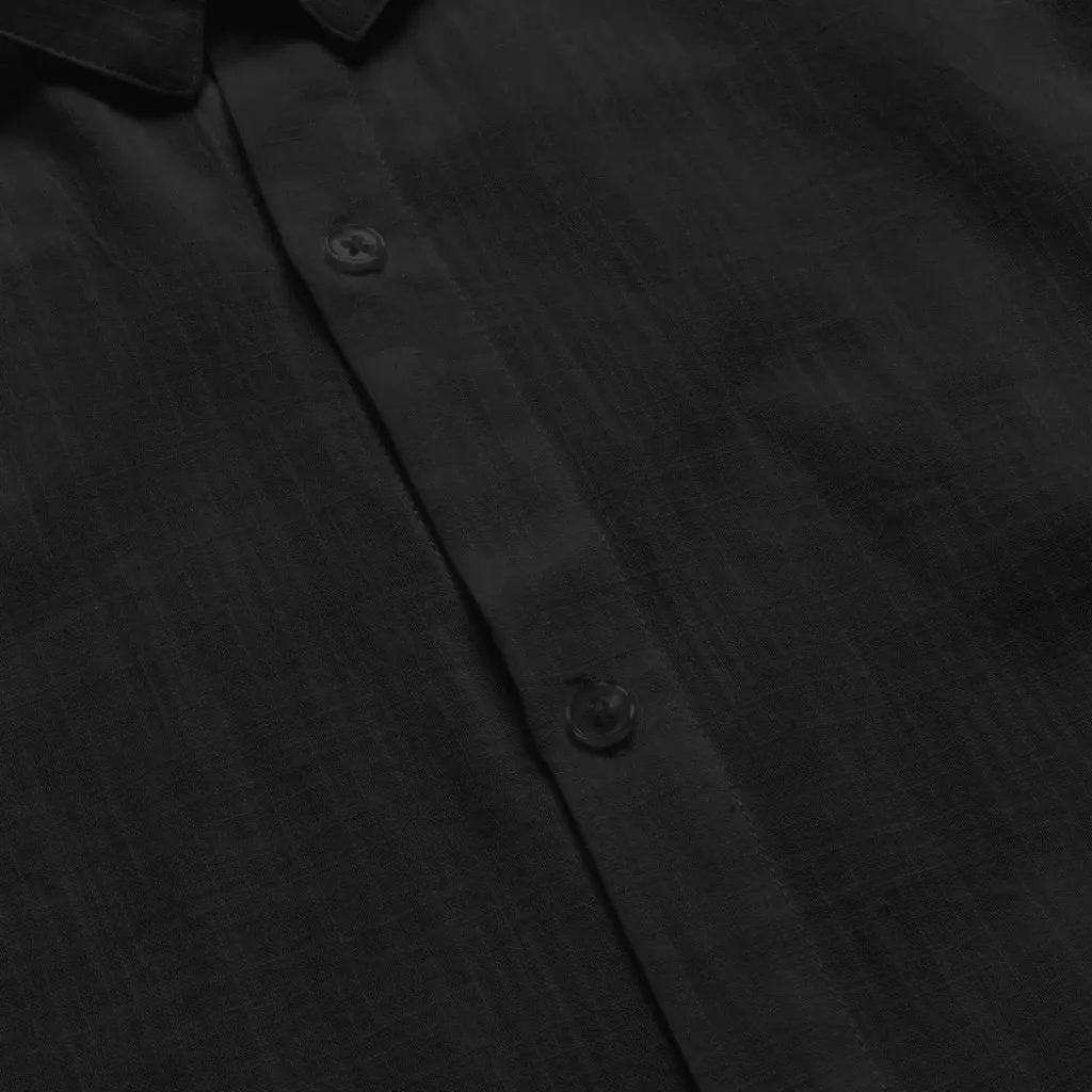 Мужские Мешковатые хлопковые льняные однотонные ретро рубашки с короткими рукавами и пуговицами, топы, блузки, оптовая и Прямая поставка