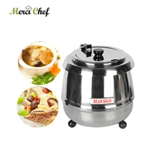 ITOP Commercial Soup Heating Pot Stainless Steel Buffet Pot Soup Warmer Kettle Electric 110V/240V Soup Kettle Food Processor ITOP Commercial Soup Heating Pot Stainless Steel Buffet Pot Soup Warmer Kettle Electric 110V/240V Soup Kettle Food Processor
