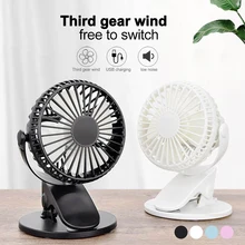 Портативный Настольный usb-вентилятор, мини-вентилятор с зажимом, бесшумный вентилятор, вращающийся на 360 градусов, USB Перезаряжаемый воздушный вентилятор, домашний ABS Электрический компьютерный Настольный вентилятор