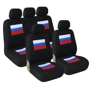 

Dewtreelita 9pcs Car Seat Covers Sandwich Universal Black Front Rear Auto Seat Cover Cushion Interior Accessories Car-styling