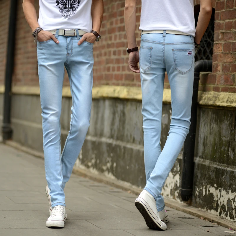 Aliexpress.com : Buy 2015 Top New Slim Mid Men Jeans Send Socks Summer ...
