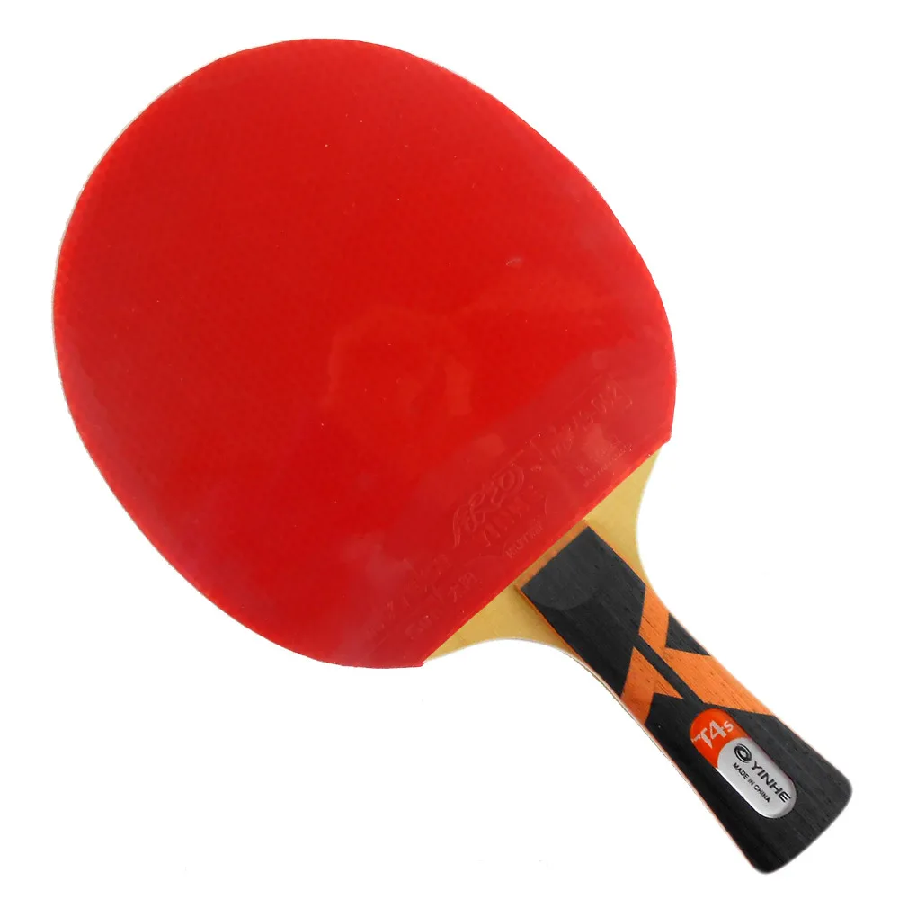 Профессиональная комбинированная ракетка для настольного тенниса: Galaxy YINHE T4s с солнцем и луной, заводская настройка, прямые продажи с фабрики, длинная ракетка для рук FL
