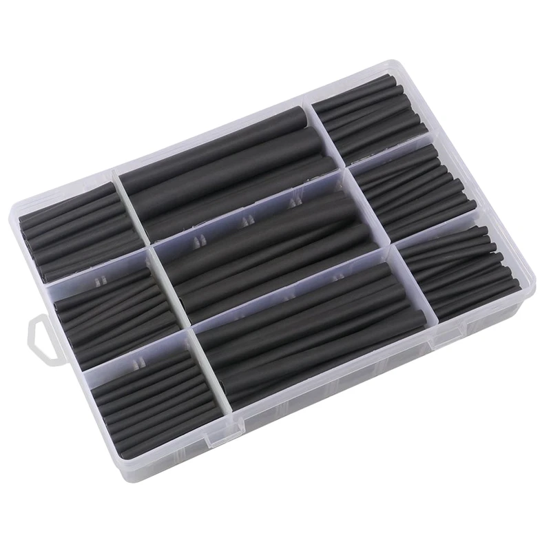 280 Pcs Car Amplifier Heat-Shrink Tubing 3:1 Dual Wall Adhesive Heat Shrink Tubing Kit Best Cable Sleeve Tube Assortment With