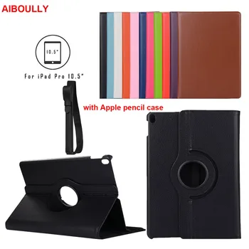 

For iPad Pro 10.5 Case PU Leather Slim Smart Cover With Pencil Holder Pouch Auto Sleep/Wake For Apple iPad Pro 10. 5" inch 2017