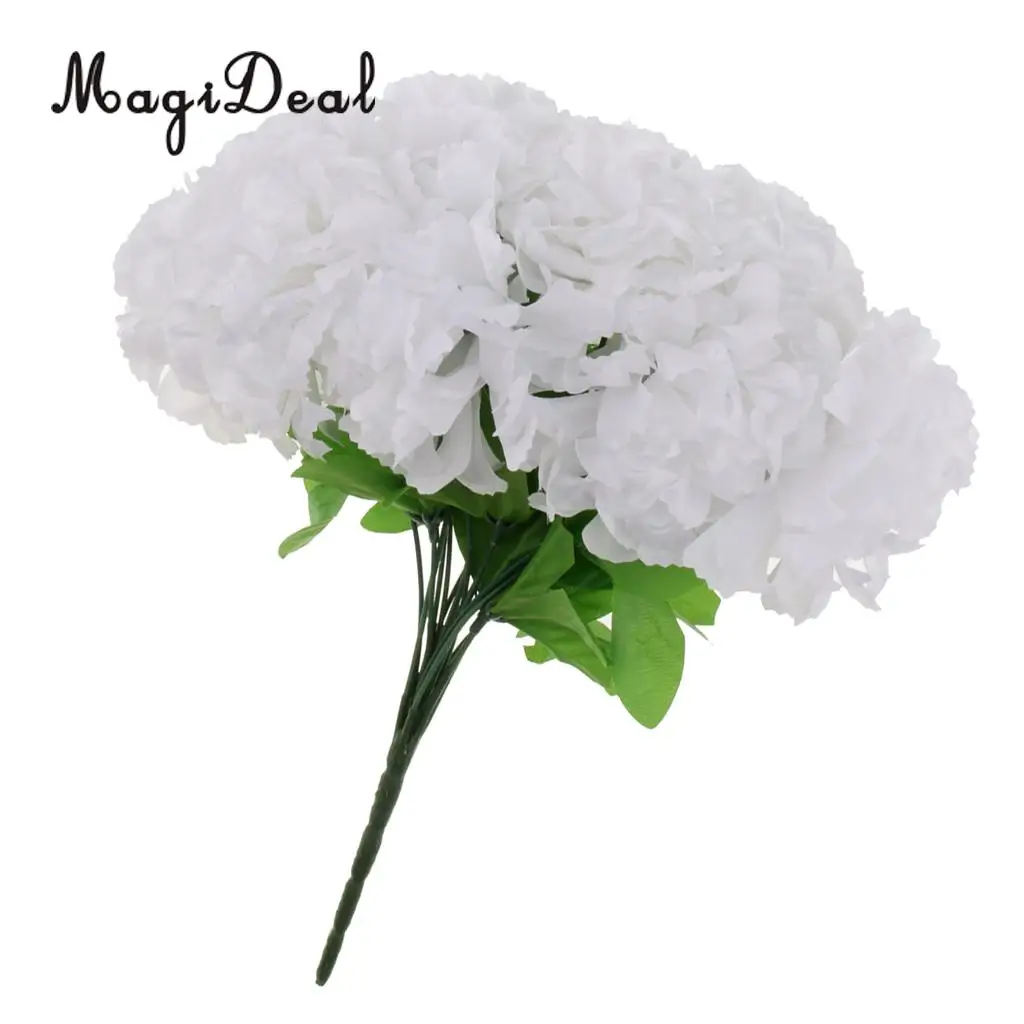 Artificial Silk Chrysanthemum Bouquet Home Decor Cemetery Flower 