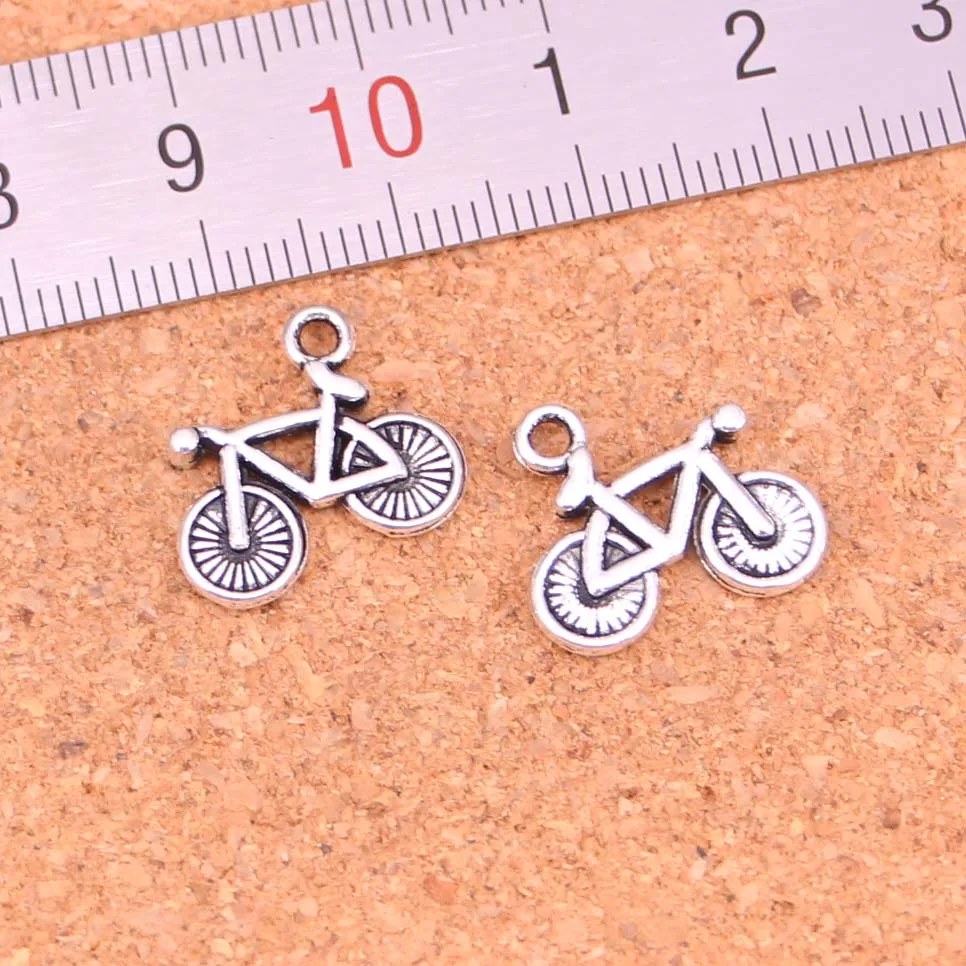 30 шт тибетские серебряные велосипедные Подвески велосипеды для изготовления ювелирных изделий 15*16 мм